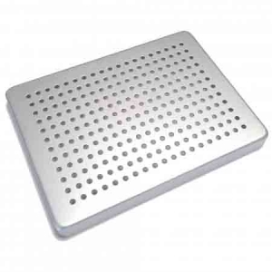 CORICAMA Tray Small Perforated Aluminium Silver - Lid