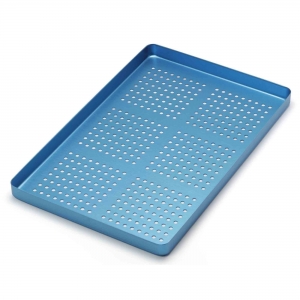 CORICAMA Tray Small Perforated Aluminium Blue