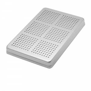 CORICAMA Tray Lid Large Perforated Aluminium Silver 