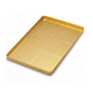 CORICAMA Tray Large Perforated Aluminium Golden