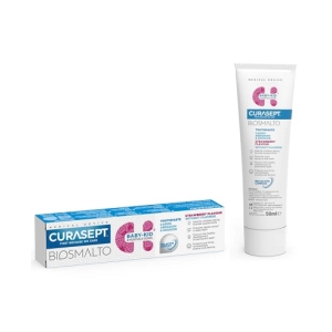 CURASEPT Biosmalto Baby-Kid No-Fluoride Toothpaste 50ml Strawberry Flavour