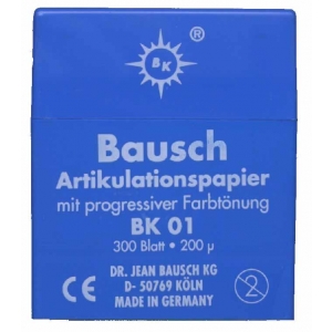 BAUSCH Articulating Paper Blue BK-01 200µ Strips (300)