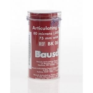 BAUSCH Articulating Silk Red BK-06 80µ Roll (80mm x 3m)