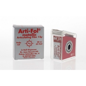 BAUSCH ARTI-FOL DISPENSER Metallic red BK-31 12µ (Shimstock) 22mm