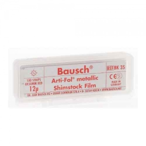 BAUSCH Arti-Fol Sheets Metallic RED BK-35 12µ (100) 8mm x 60mm