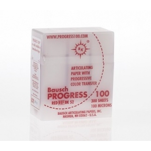 BAUSCH PROGRESS 100 PAPER STRIPS RED BK-52 100µ (300)