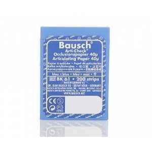 BAUSCH Arti-Check BK 61 Articulating Paper Blue 40u - 200 Strips