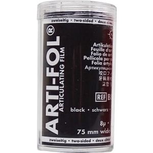 BAUSCH ARTI-FOL BLACK ROLL BK-74 8µ two-sided (75mm x 15m)