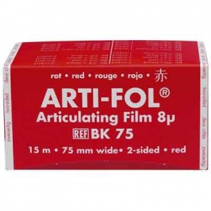 BAUSCH ARTI-FOL RED BK-75 8µ Two Sided (75mm X 15m)