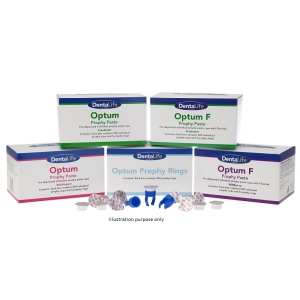 OPTUM F Prophy Paste Freshmint 200 x 2gm Cups + 5 Rings