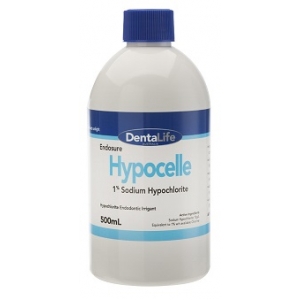 DENTALIFE Endosure Hypocelle 1% Sodium Hypochlorite - 500ml bottle NLA