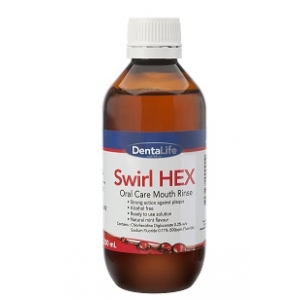 DENTALIFE Swirl Hex Chlorhexidine 0.2% Oral Care Rinse - 200ml bottle