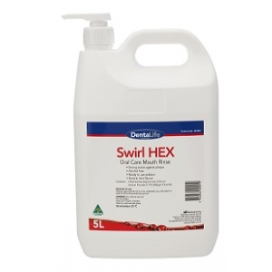 Swirl HEX Chlorhexidine 0.2% Oral Care Rinse - 5 litre bottle