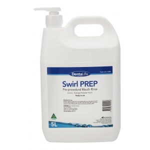 Swirl PREP 1% Peroxide Pre-procedural Rinse MINT - 5litre