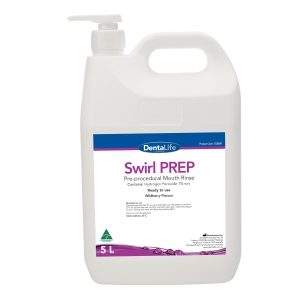 DENTALIFE Swirl Prep 1% Peroxide Pre-procedural Rinse WILDBERRY - 5litre