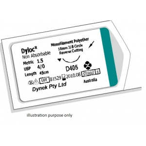 DYNEK Dyloc Suture 3-0 18mm 3/8C 45cm (36) D305