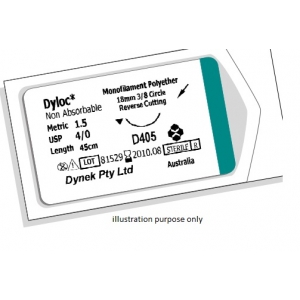 DYNEK Dyloc Suture 5-0 16mm 3/8C 45cm (36) D504