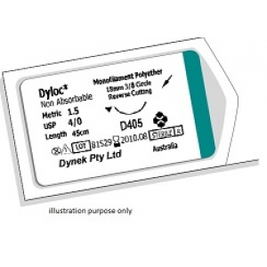 DYNEK Dyloc Duture 6-0 12mm 3/8C 45cm (36) D602