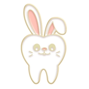CUTE Rabbit Tooth Enamel Badge Brooch