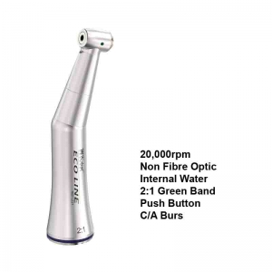MK-DENT Eco Line  Non-Optic Contra-Angle Handpiece 2:1 Reduction Green Band