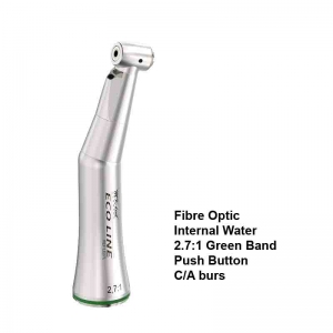 MK-DENT Eco Line Fibre-Optic Contra-Angle Handpiece 2.7:1 Reduction Green Band