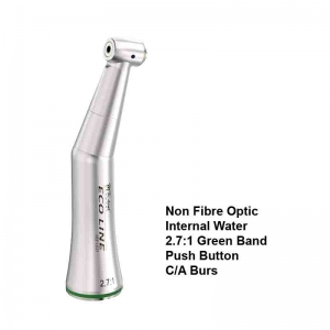 MK-DENT Eco Line Non-Optic Contra-Angle Handpiece 2.7:1 Reduction Green Band