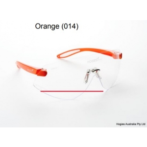 HOGIES Eyeguard Orange Frame Clear Lens