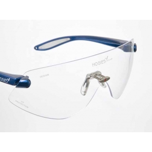 HOGIES Eyeguard Asian Bridge Silver Frame Clear Lens