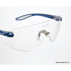 HOGIES Eyeguard Asian Bridge Light Blue Frame Clear Lens