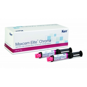 KERR Maxcem Elite Chroma Yellow Refill - 2x 5g Automix Syringes