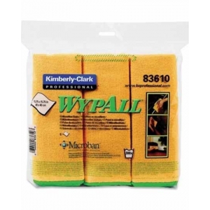 WYPALL Yellow Microfibre Cloth With Microban (6)