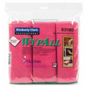 WYPALL Red Microfibre Cloth With Microban (6)