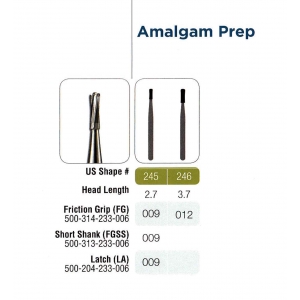 JET TC FG Bur #246 (5) Amalgam Prep 009