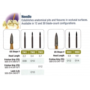 JET TC FG Bur #7902 (100) T&F Needle 010
