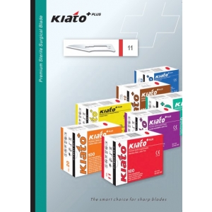 KIATO Carbon Steel #11 Surgical Scalpel Blades (100) Sterile