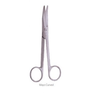 LRI Mayo Scissors Curved 15cm