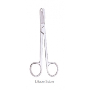 LRI SUTURE SCISSORS LITTAEUR 14CM