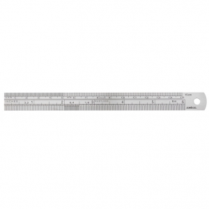 Stainless Steel Endodontic Ruler 15cm Metric/Imperial