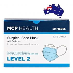 MCP Health Level 2 Surgical Face Mask (50) Ear-Loop Made in Australia