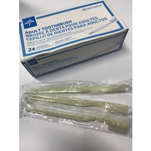 MEDLINE Adult Toothbrush - Single Use (Box of 24)