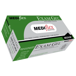 MEDIFLEX Examgel Medium Latex Glove (100) Powder Free
