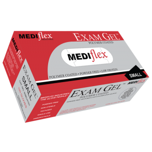 MEDIFLEX Examgel Small Latex Glove (100) Powder Free