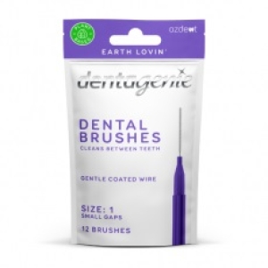 Dentagenie Purple #1 Interdental Brush 12pk (x6)