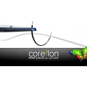 COREFLON d-PTFE Sutures 3/0 16mm Black Needle (12)