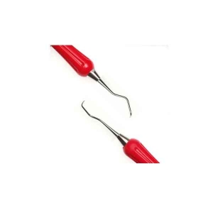 DURALAST CURETTE COLUMBIA DOUBLE ENDED 4L/4R RED SILICONE