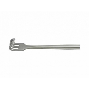 DURALAST RETRACTOR RAKE 3 PRONG SHARP 16cm