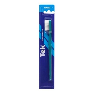 TEK Toothbrush HARD (12) Assorted Colors