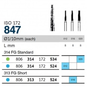 SSW Diamond Bur FG 847-012 Medium (1)