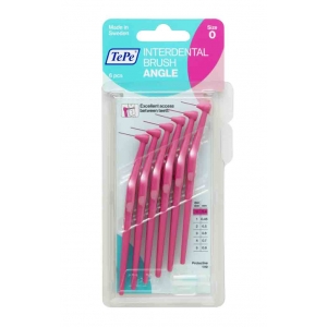 TePe Interdental Brush ANGLE XXXX-FINE PINK 0.4mm (6) #0