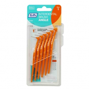 TePe Interdental Brush ANGLE XXX-FINE ORANGE 0.45mm (6) #1